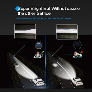 Faros Led de aluminio para coche, Bombilla H7 H4 9005 9006 H11, Ip68 Csp, 50w, precio de fábrica de China - Product Image 5