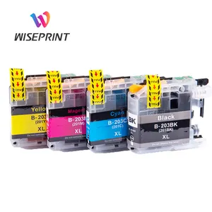 Wiseprint ใช้งานได้กับบราเดอร์ LC203XL LC201XL LC 203 201 XL ตลับหมึกสีพรีเมี่ยมสำหรับเครื่องพิมพ์ MFC-J4420dw MFC-J4620dw