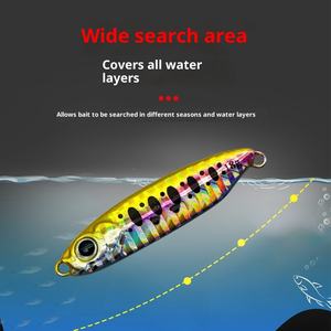 Leurre de pêche artificiel en métal cuillère en métal leurre de poisson en plomb avec hameçons aigus leurre de pêche méné - Product Image 4