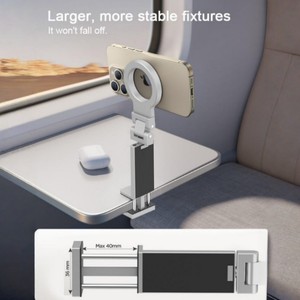 360 rotate foldable magnetic mobile phone holder Desk Biner Travel Journey universal metal stand bracket flexible bracket travel - Product Image 4