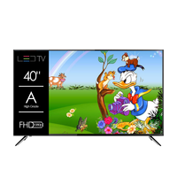 Téléviseur LED intelligent OEM d'usine 40 pouces FHD 1080P Android avec Wi-Fi DVB T2 S2 sans cadre pour la maison et l'hôtel