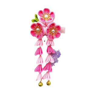 Mulheres Menina Quimono Tradicional Tsumami Kanzashi Grampo de Cabelo Japonês Asiático Casamento Laço Flor Hairpin Acessórios Headwear - Product Image 4