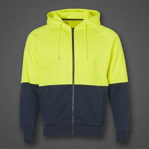 Sudadera con Capucha y Cremallera de Invierno 100% Algodón Hecha a Medida para Hombre, Ropa de Trabajo con Logotipo Personalizado, Uniforme Transpirable de Alta Visibilidad y Ecológico - Product Image 2