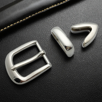 Vente d'accessoires de ceinture en métal personnalisés en usine : Ensemble de 3 boucles de ceinture western et conchos pour cuir, divers modèles largement utilisés, 30 mm