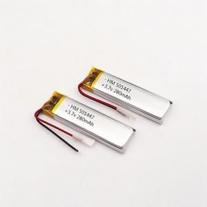 Литий-ионный аккумулятор HM 3.7В 280мАч NMC (катод) 501447, 300 циклов, 5.96г для игрушек и бытовой электроники - Product Image 4