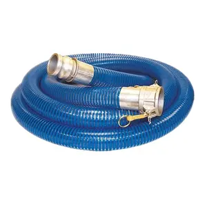 Flexible Clear PVC Spring Spiral Steel Wire Reinforced Water Fuel Suction Discharge Conduit Pipe Suction Hose Water Pipe