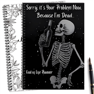 สมุดบันทึกแบบสันเกลียวขนาด A4/A5 สำหรับการวางแผนชีวิตหลังวัย วางแผนมรดกอย่างรอบคอบ พร้อมส่วนประกอบช่วยบันทึก ความปรารถนาสุดท้าย การวางแผนทรัพย์สิน ของขวัญ - Product Image 4