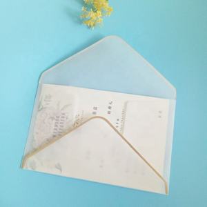 Enveloppes d'affaires vierges colorées, en velours, pour carte d'invitation de mariage, remise de diplôme, vente en gros, 50 pièces - Product Image 2