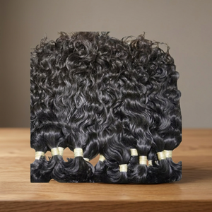Cabello Humano Rizado Natural Indio - 100% Virgen Remy de Primera Calidad, 20 Pulgadas de Largo - Product Image 2