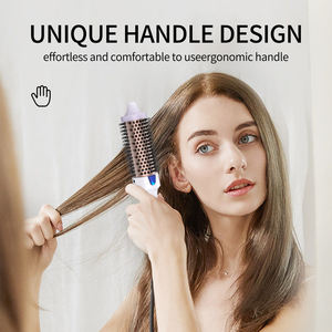 Cepillo Alisador de Cabello Mágico Personalizado de Calidad con Pantalla LED, Placas de Titanio Eléctricas e Iones Negativos para Uso Doméstico - Product Image 4