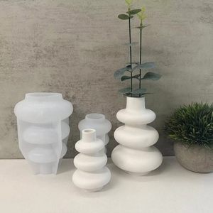 Stampi in Silicone per Vasi Circolari Grandi e Piccoli, Stampi per Gesso e <span class=keywords><strong>Resina</strong></span> <span class=keywords><strong>Epossidica</strong></span>, per Creazioni Artigianali e <span class=keywords><strong>Gioielli</strong></span> - Product Image 1