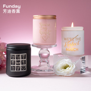 Canderful Scented Candle Cylinder Floral Fragrance Flickering Light Valentine'S Day Elegant Style - Product Image 2