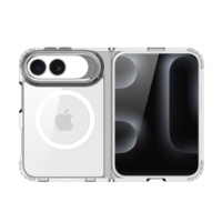 Étui Magnétique Antichoc pour iPhone 18 Fold 2026 – Coque de Protection Transparente Personnalisée avec Béquille Métallique Intégrée pour Appareil Photo, Anti-Chute