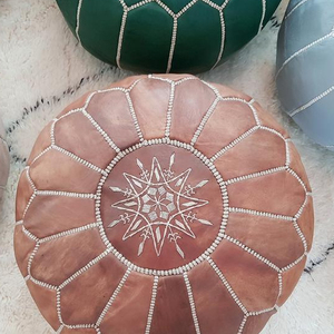 Elegante y Hermoso PUF Marroquí, Artículo de Decoración para el Hogar - Product Image 1