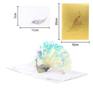 Carte de vœux d'<span class=keywords><strong>anniversaire</strong></span> musicale et lumineuse, gâteau 3D au design raffiné, cadeau fait main pour déclaration d'amour, petite carte de vœux pour envoyer à des amis, avec dorure à chaud - Product Image 4