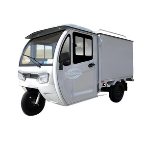 <b>2</b>-Door Freight Electric Tricycle with Storage Bucket, 200kg Loading Manufacturer Wholesale2-Door Freight Electric Tricycle with - Product Image 1