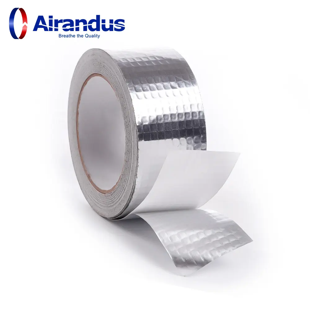 High Quality HVAC Waterproof Fireproof duct tape Self adhesive tape Adhesive aluminium tape for Ventilation Duct