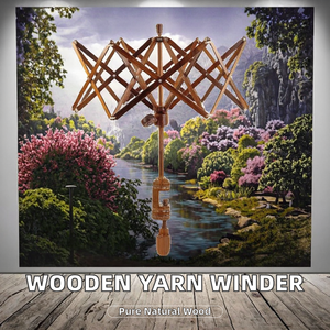 Enrollador de Hilo de Bordar de Madera, Accesorio de Tejer, Máquina de Enrollar Hilo Manual - Product Image 2