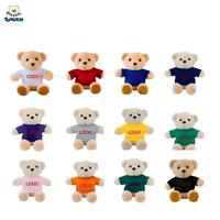 Oso de Peluche Personalizado al por Mayor, Muñeco de Peluche Adorable, Oso de Peluche con Ropa, Muñeco de Tela con Impresión, Regalo con Logotipo, Evento, CPC, OEM