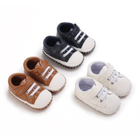 Zapatos deportivos para bebés de 0 a 1 año, suela de goma PU, antideslizantes, resistentes al desgaste, informales, venta al por mayor
