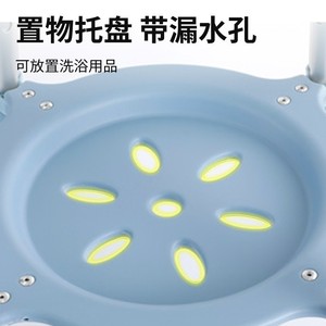 Understand Better Shower <b>Stool</b> 35cm Aluminum Alloy <b>Height</b> <b>Adjustable</b> With Storage Shelf For Elderly And Pregnant Women - Product Image 4