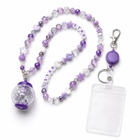 Cordon personnalisé perlé avec boule ou attache pour Lightstick Bangtan Boy, pour porte-badge et porte-clés