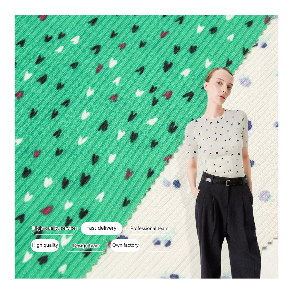 Alto Rendimiento tela acanalada negra para Prendas Cómodas y Duraderas