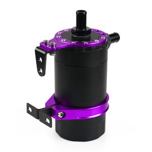Réservoir d'évacuation des vapeurs d'huile avec filtre réglable pour la récupération des gaz et des huiles usagées, en métal noir 05017 - Product Image 2