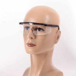 แว่นตานิรภัย PC Ansi Z87.1 CE และ <span class=keywords><strong>En</strong></span> <span class=keywords><strong>166F</strong></span> กันหมอกป้องกันการกระแทกแว่นตานิรภัยพร้อมกรอบไนล่อนปรับได้ - Product Image 5