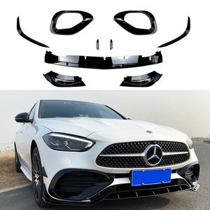 Amp-Z Mercedes-Benz C-Class W206 Front Lip Splitter Air Intake Body Kit Piano Black 2022+ AMG - Product Image 1