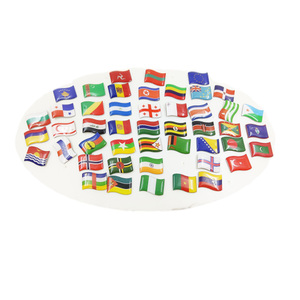Meilleure vente broche drapeau métal artisanat Souvenir monde drapeau broches émail dur doux en relief broche - Product Image 6