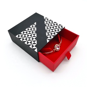 Luxurious Custom Printed Sliding Jewelry Box With Custom Insert
