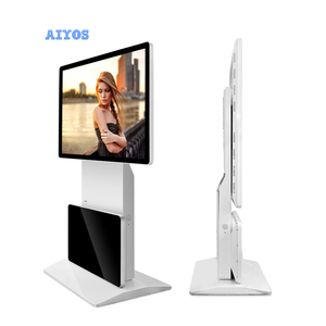 Trung tâm mua sắm đôi màn hình LCD tầng đứng quảng cáo hiển thị 10 + 18.5 inch màn hình cảm ứng kỹ thuật số máy nghe nhạc quảng cáo - Product Image 5