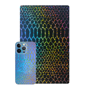 OEM High Quality Glittery Design Handphone Case Transparent Laser Back Film for Mobile Phone - Product Image 3