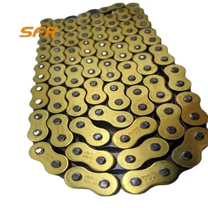 New Style Cheap Motorbike Accessories Gold Plated Motorcycle SFR 520 H-O Chain