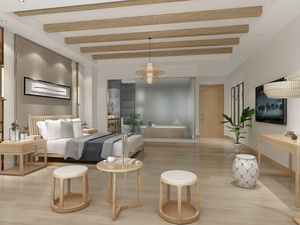 Conjunto de muebles de habitación de hotel de cadena de lujo de 5 estrellas, mobiliario completo hecho a medida para hotel Days Inn Dawn - Product Image 6