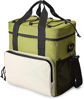 Ibeiker personnalisé 24 canettes de bière pique-nique boîte sac étanche alimentaire congelable sac à bandoulière 24L isolé thermique sac isotherme isolation