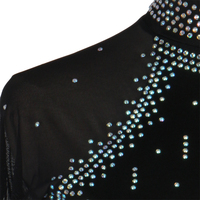 2019 Nouveau noir lyrique Adulte femmes frange compétition d'entraînement femmes ballet jazz danse costumes robe