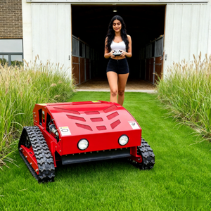 Nouvelle tondeuse à gazon à fléaux Mini Farm 800 mm 1000 mm 1200 mm, tondeuse à gazon robotisée à chenilles diesel à commande à distance pour la maison - Product Image 2