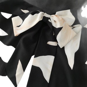 Abito Lungo Vintage Europeo-Americano da Donna, Senza Maniche, Stampato, con Cintura a Fiocco, Vita Alta, Silhouette a Linea A, per il Tempo Libero - Product Image 5