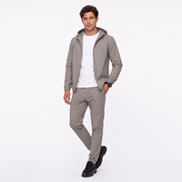 Ensemble de survêtement 2 pièces pour homme, coupe-vent et pantalon technique, personnalisable avec logo, léger, durable, soyeux et respirant, vente en gros