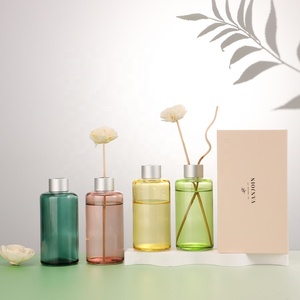 <span class=keywords><strong>200ml</strong></span> đầy màu sắc trang trí nhà kính tròn khuếch tán chai với mây thanh bạc vít nắp cho sậy khuếch tán hương thơm sử dụng - Product Image 3