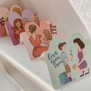 Cartes d'anniversaire pour enfants en carton, impression quadricolore, style Ins, vente en gros, cadeaux pour la fête des mères, la Saint-Valentin, <span class=keywords><strong>les</strong></span> fêtes - Product Image 4