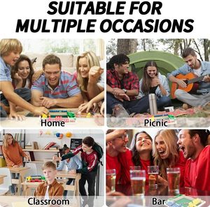 Jeu de société Shut the Box, Dames et Échecs, 2-4 Joueurs, en Bois, Jeu de Mathématiques de Table, Classique, Grand Format, pour Adultes et Enfants, avec 8 <span class=keywords><strong>D</strong></span>és, pour <span class=keywords><strong>la</strong></span> Classe, les Fêtes de Famille - Product Image 6