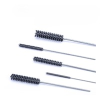 Brosse cylindrique de rodage 320 grains en carbure de silicium pour guides de soupapes de moteur métalliques, débavurage, élimination du carbone, croisillonnage et polissage