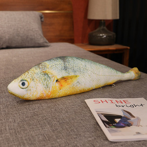 Realistic 3D Fish Plush Toy Simulation Carp Salmon Pillow Soft Stuffed Animal Cat Kicker Interactive Pet Supplies Funny Gift - Product Image 6