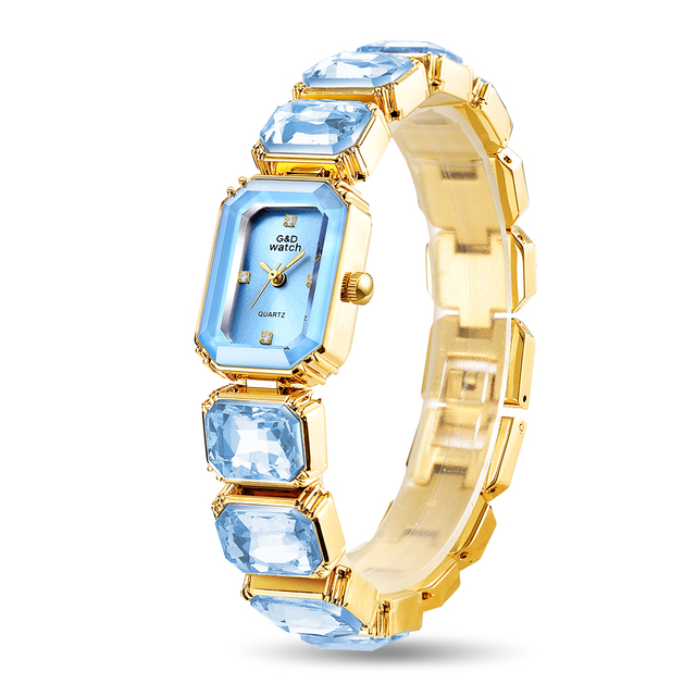 Fashion G&D 2215 Women's Watch High Quality Luxury Quartz Watch for Women Vacuum Plating Casual Business Ladies Wristwatch