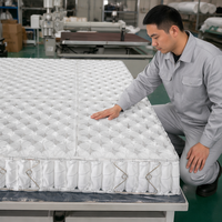 Matelas à ressorts ensachés 5 zones, sur mesure, traité thermiquement, anti-rouille, haute résistance, taille King, prix bas, vente chaude