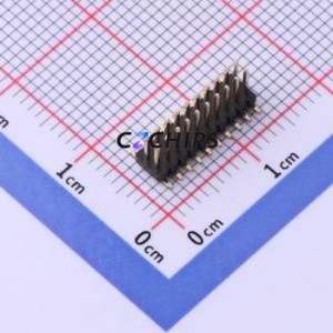 X1321WVS-2x10J-C40D53 Pin Header SMD,P=1.27mm Connector ( Pin Structure: 2x10P )( Pitch: 1.27mm )( Row Spacing: 1.27mm ) - Product Image 1