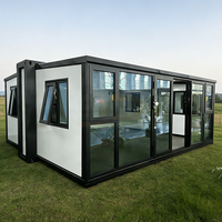 Villa préfabriquée personnalisée de 20 à 40 pieds, maison de luxe en conteneurs, 1 chambre et cuisine, pièce en conteneur de 10 pieds, petit bâtiment